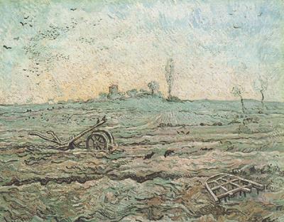 Vincent Van Gogh The Plough and the Harrow (nn04) oil painting picture